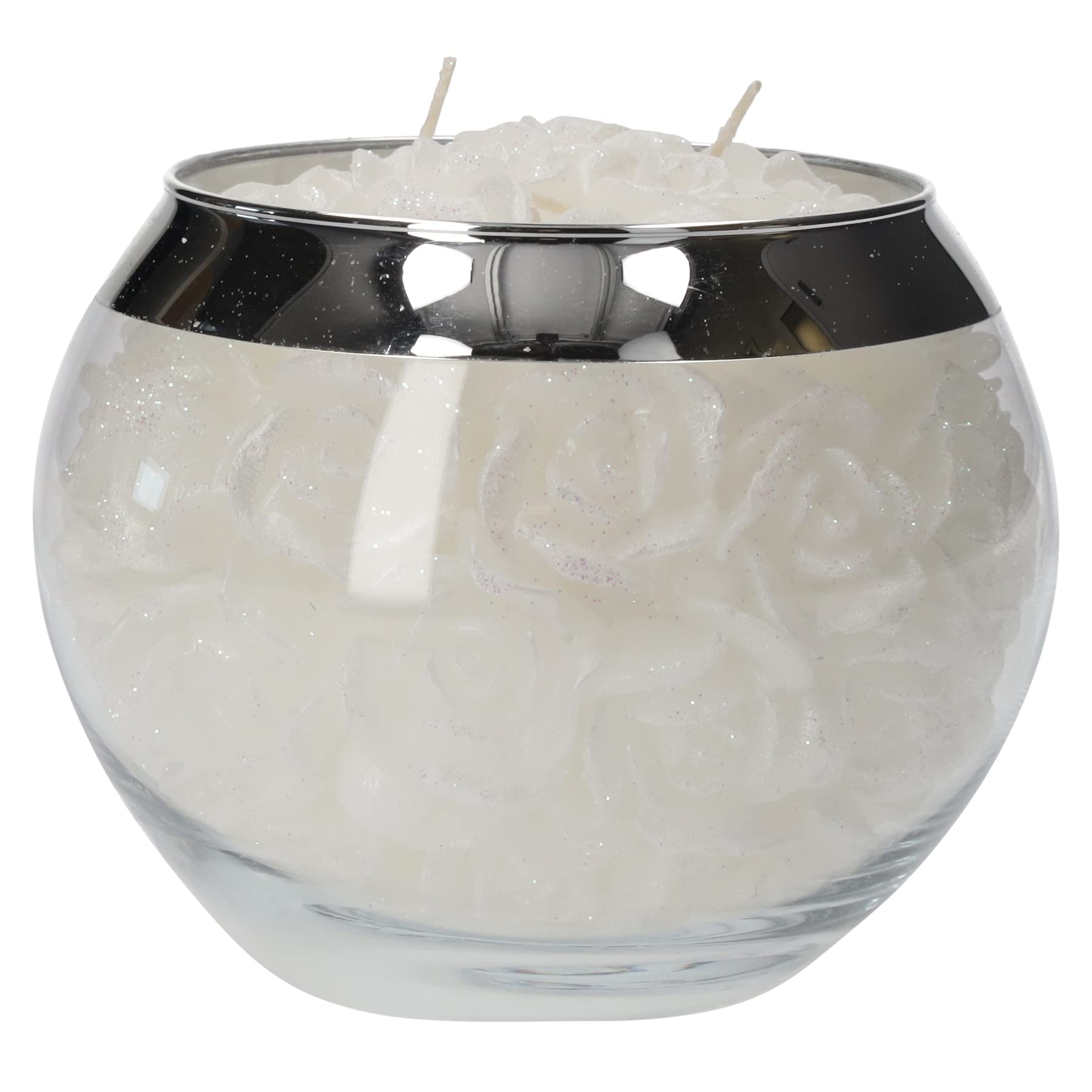 KEYHOMESTORE - Vela decorativa en tarro de cristal, ideal para decoración de interiores.