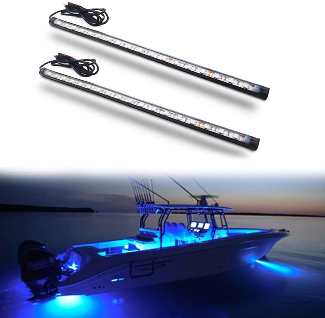 Boaton Marine Boat Led Navigation Lights, Night Fishing Lights, No Drilling Install Deck Lights Courtesy Lights Interior Lights For Pontoon Boat Bass Boat Jon Boat Jet Ski Kayak