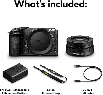 Nikon Z 30 with Wide-Angle Zoom Lens | Our most compact, lightweight mirrorless stills/video camera with 16-50mm zoom lens | Nikon USA Model - Image 15