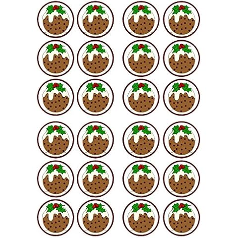 Christmas Pudding, Weihnachten Pudding, Essbare PREMIUM Dicke GEZUCKERTE Vanille Cover