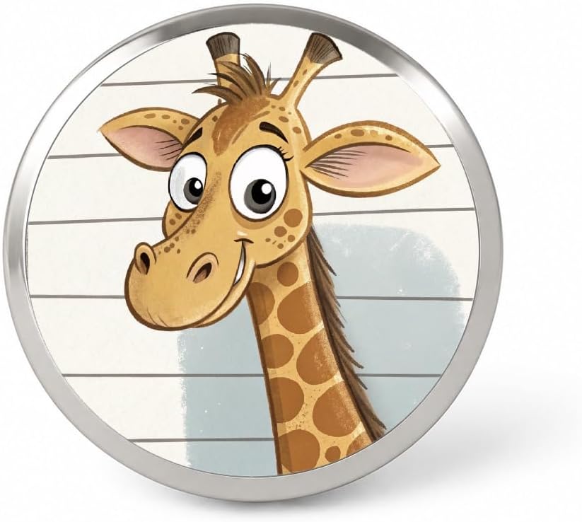 Giraffe Mug Shot Lapel Pin