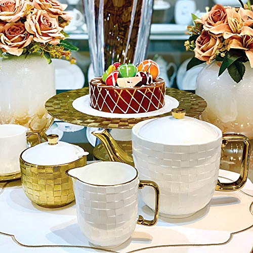 CJ 3PC PORCELANA P/CHÁ VERA GOLD