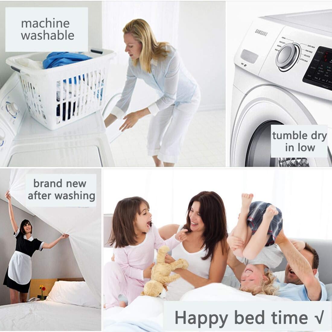 Premium Pintuck Down Alternative Comforter with Corner tabs All Season Bedding 100% Cotton Cover Lightweight,Machine Washable - Duvet Insert-Alaskan King (136"x 120") Navy Blue