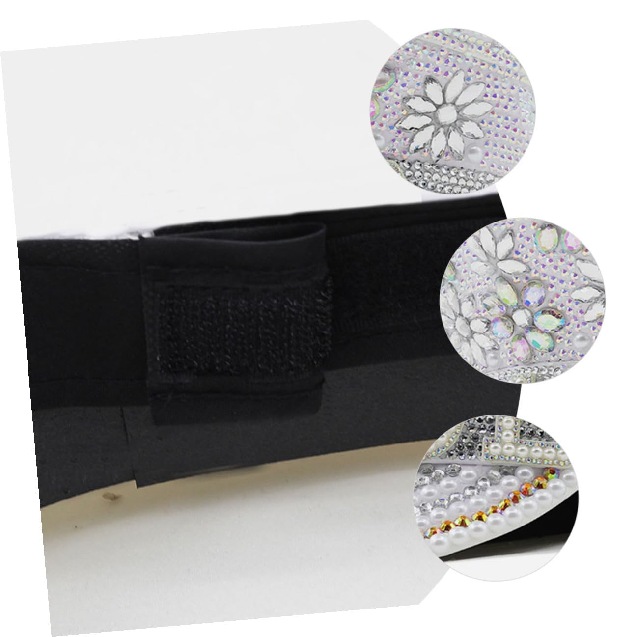 MAGICLULU Sombrero Cómodo y Llamativo Blanco de de Novia Incrustaciones de Adecuado para Despedidas de Soltera y Obsequios