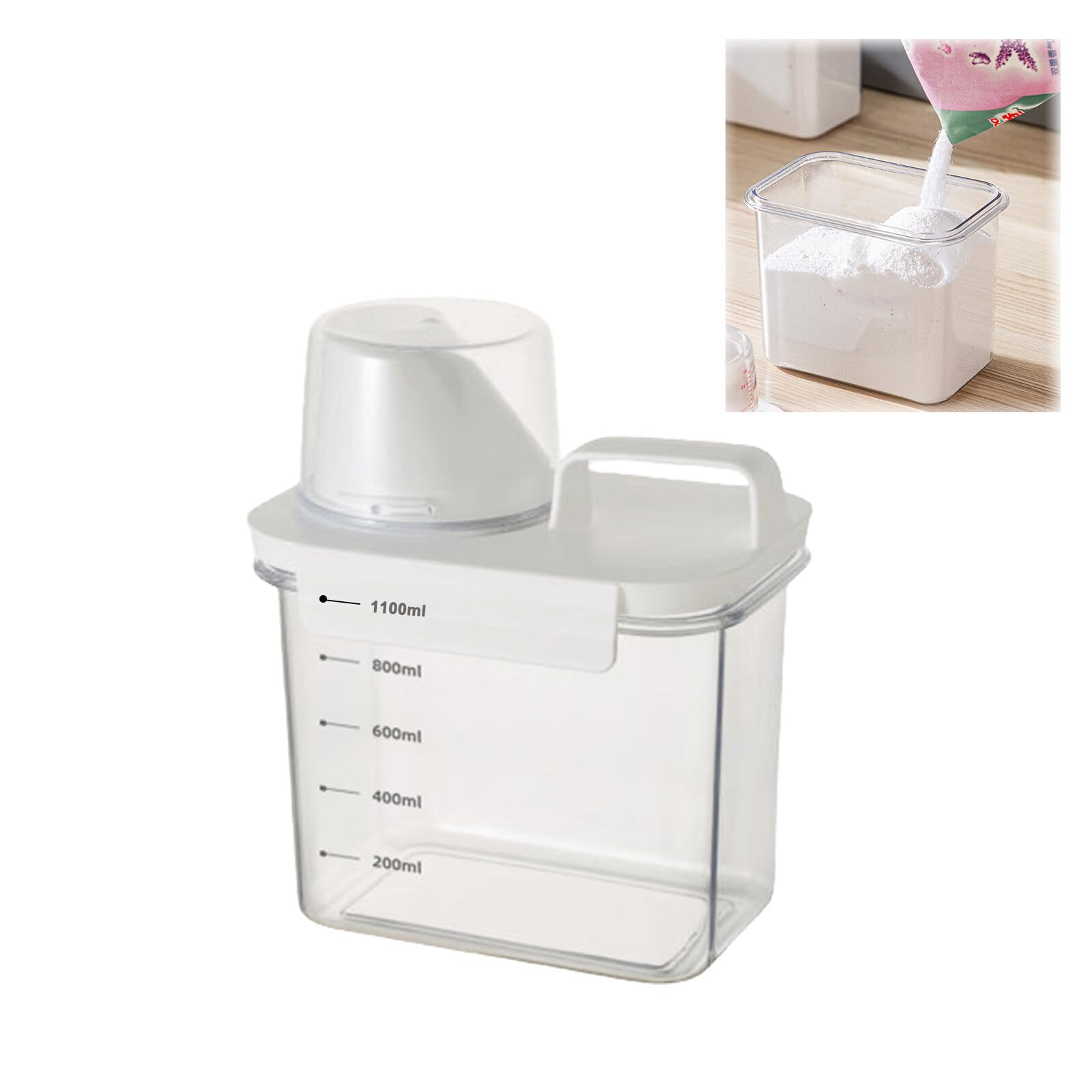 Multifunktionaler Spender 1500ml - Für Waschmittel, Reis & Tierfutter