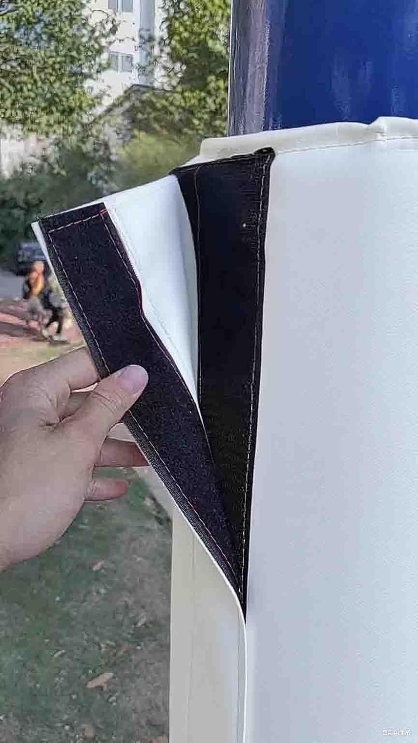 Round Basketball Pole Pad Pole Cushion Padding Wrap White, 4 5 6 Ft Tall Gym/Playground Post Safety Pads(H 4ft,Dia 17 Inch)