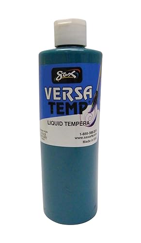 Sax Versatemp 1440693 - Pintura al temple de cuerpo pesado, turquesa, 1 pinta