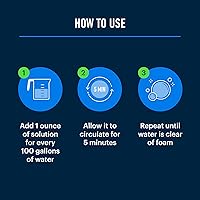 Vista 8 de Essential Values Hot Tub Foam Eliminator - 2 Pack Pool & Spa Defoamer (32oz/ Bottles) - Eliminate Foam Without Harsh Hot Tub Chemicals - Safe