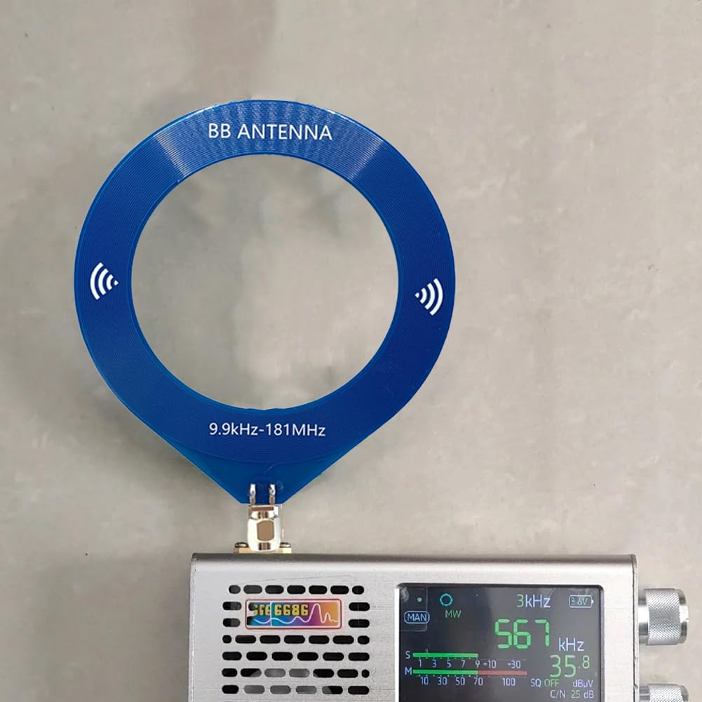 Mini antena, rango de frecuencia de 9,9 kHz a 181 MHz, interfaz de pin SMA para una mejor comunicación por radio