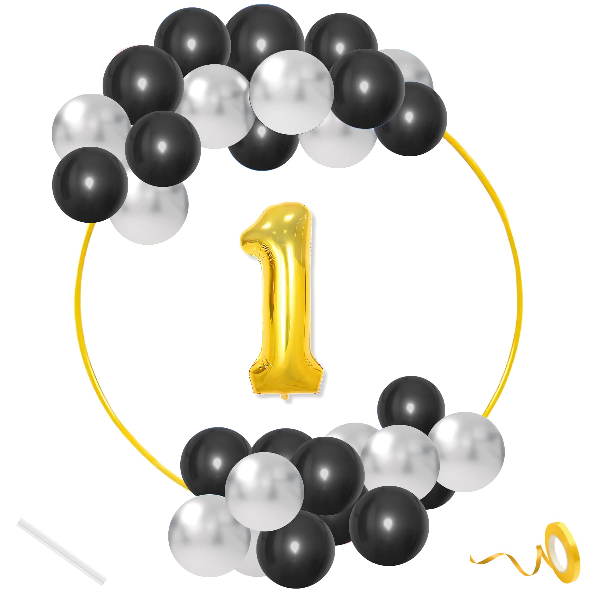 Balloon With Number 55 · Silver, Blue