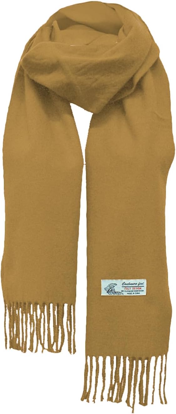 Glory Max Unisex Plain Solid Color Winter Scarf Cashmere Feel Soft Classic 72"x12" - Image 5