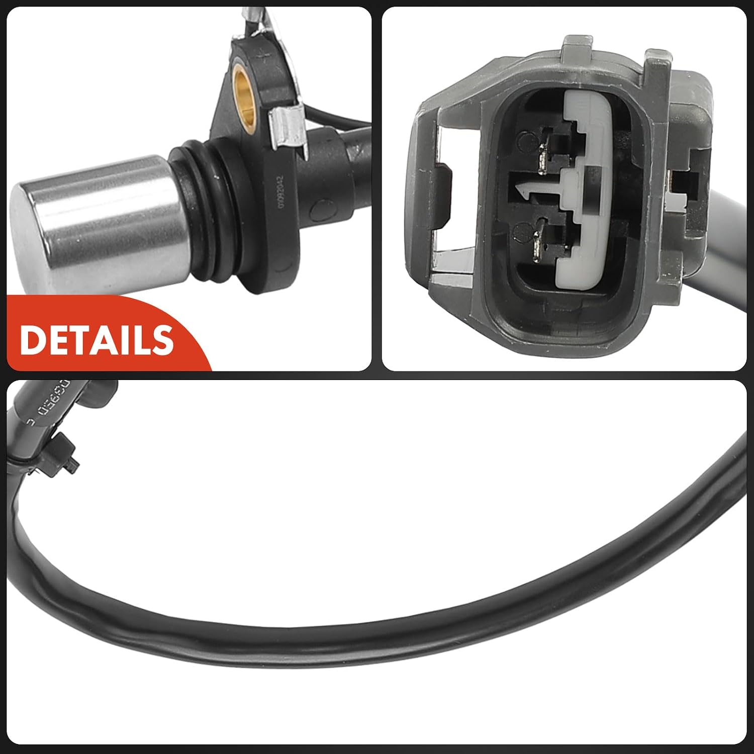 A-Premium Engine Crankshaft Position Sensor Compatible with Toyota Matrix 2003-2006, Celica 2000-2005 & Lotus Elise 2005-2011, Exige 2006-2010 & Pontiac Vibe 2003-2006, 1.8L, Replace# 9091905048
