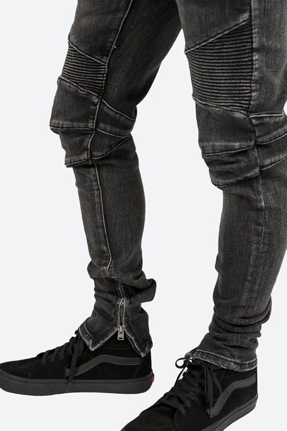 Amazon | [ミニマル] M14 STRETCH DENIM BLUE メンズ 裾ジップ