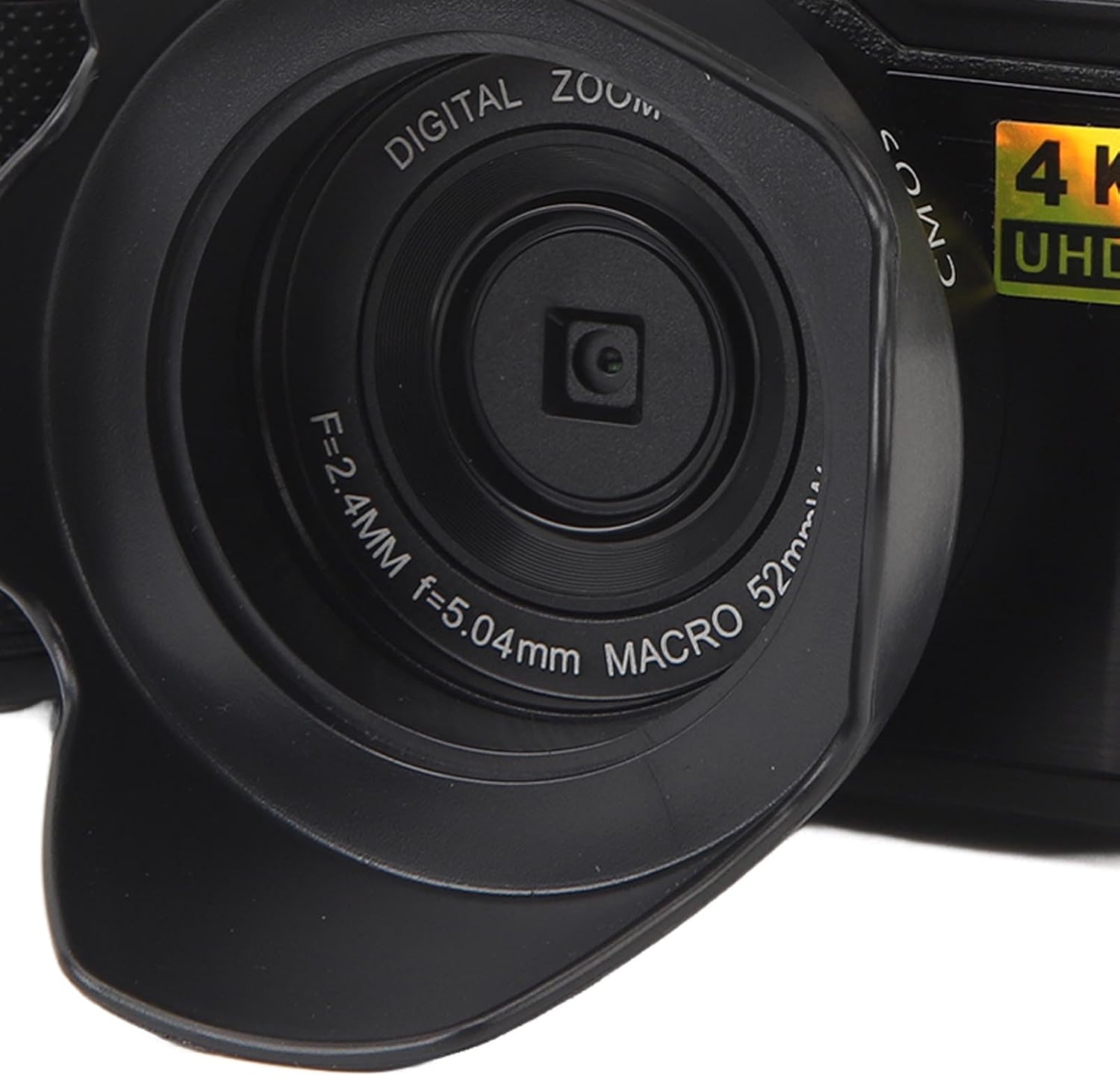 Yunir 4K Digital Camera, 3inch 48MP 16X Zoom 180° Flip Screen, Anti Shake Vlogging Camera with Face Beautying Function, for Teens Adult Beginner Kids (Black)