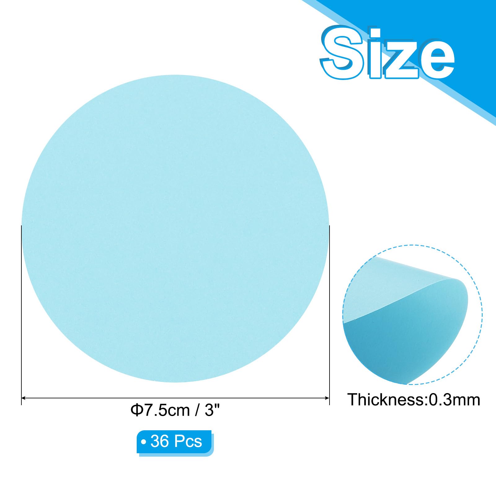 PATIKIL 3inch Circle Card Stock - Image 2