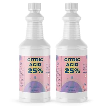 Alliance Chemical - Citric Acid 25% Solution - 2 Quart - Industrial, Commercial, Acid Cleaner, Water Treatment, Laboratory