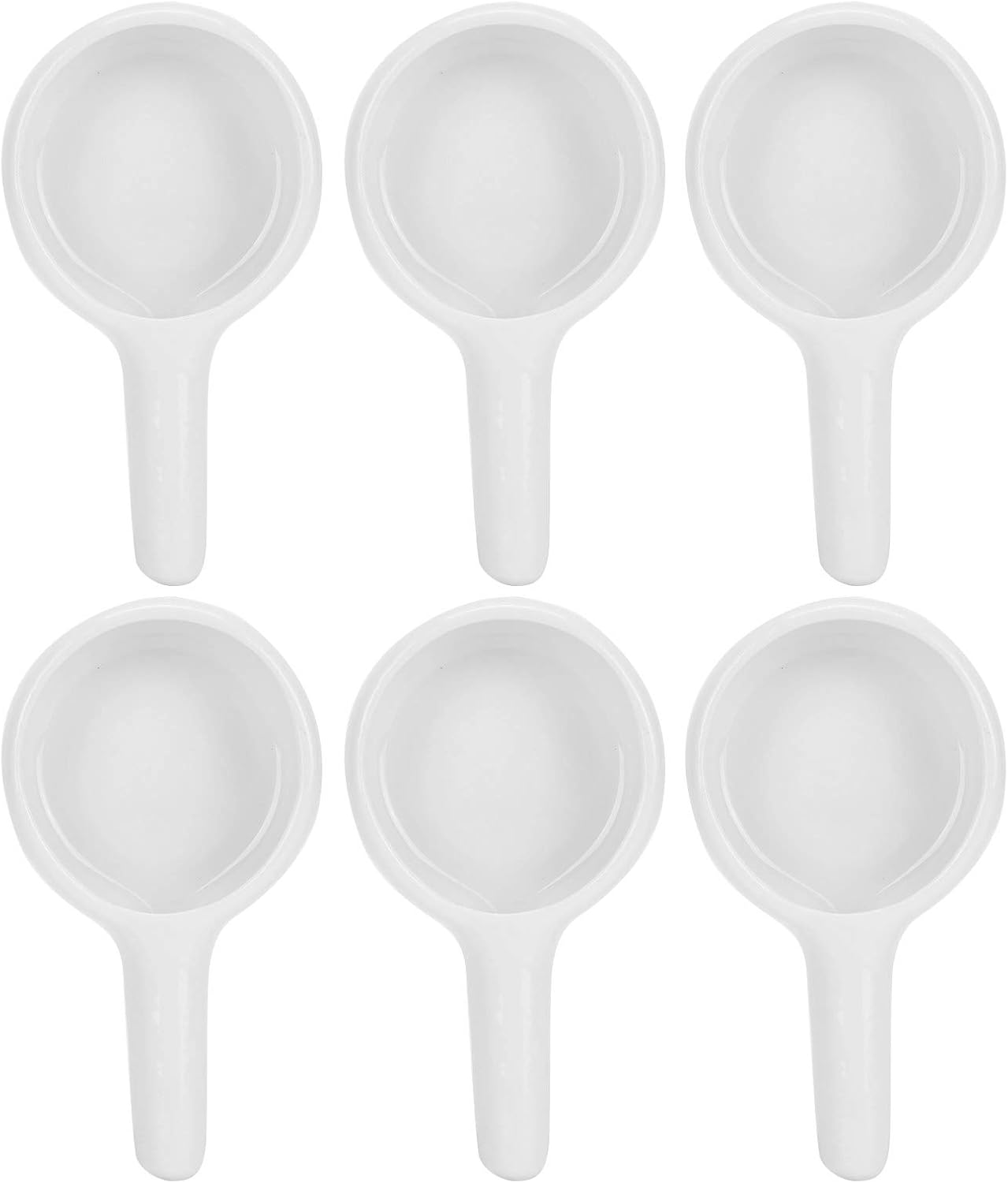 Dioche 6pcs White Candle Holder - Ceramic Candle Stand Spoon Shape Candle Holder Stove Candle Holder Candlesticks Holders Wax Candles Table Home Decoration for Incense Burner