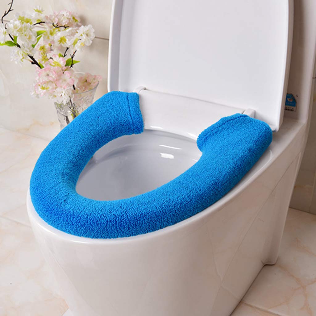 Weicher Plüsch-Toilettensitzbezug – Extra Dick & Warm Für Runde Und Längliche WC-Sitze (35,6 X 45,7 Cm) – Einfach Montieren, Wiederverwendbar & Maschinenwaschbar