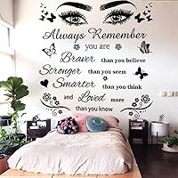 Vista 1 de Calcomanías de pared de vinilo – Calcomanías de pared con cita motivacional para dormitorio, sala de estar y comedor, decoración del hogar