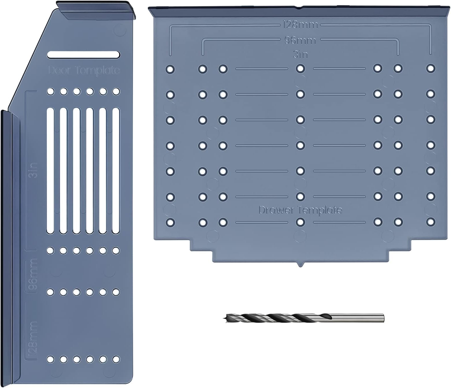 Egofine Cabinet Hardware Template Drill Mounting Template 1 Pack, Template Kit for Drawer Pulls Cabinet Knobs Include Drill Bit