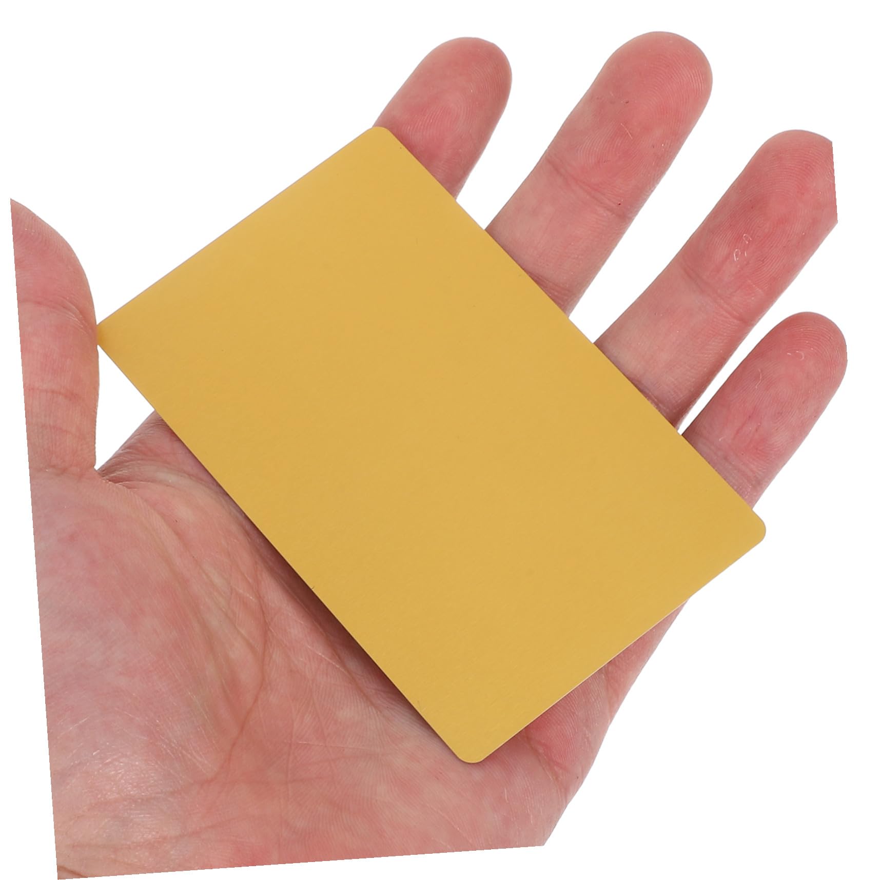Baluue 200 Tarjetas de Visita de Metal Dorado Ultrafinas para Grabado Láser Preciso, Placas de Identificación de Aleación de Aluminio Ideales para Eventos Corporativos