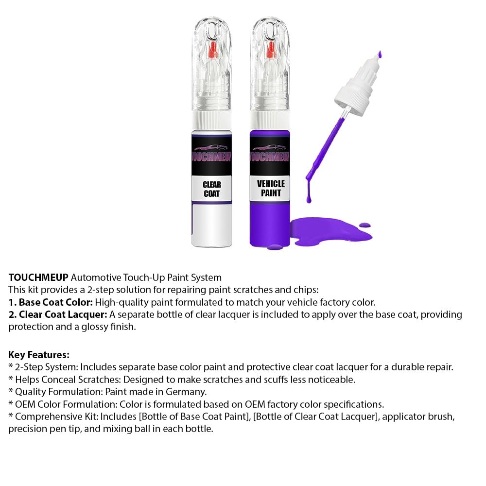 Kit de retouche de peinture pour Peugeot Bleu Obsession EDP + vernis transparent