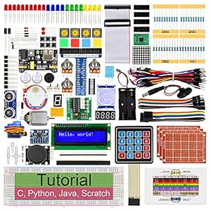 Freenove Ultimate Starter Kit for Raspberry Pi 4 B 3 B+ 400, 558-Page Detailed Tutorial, Python C Java Scratch Code, 223…