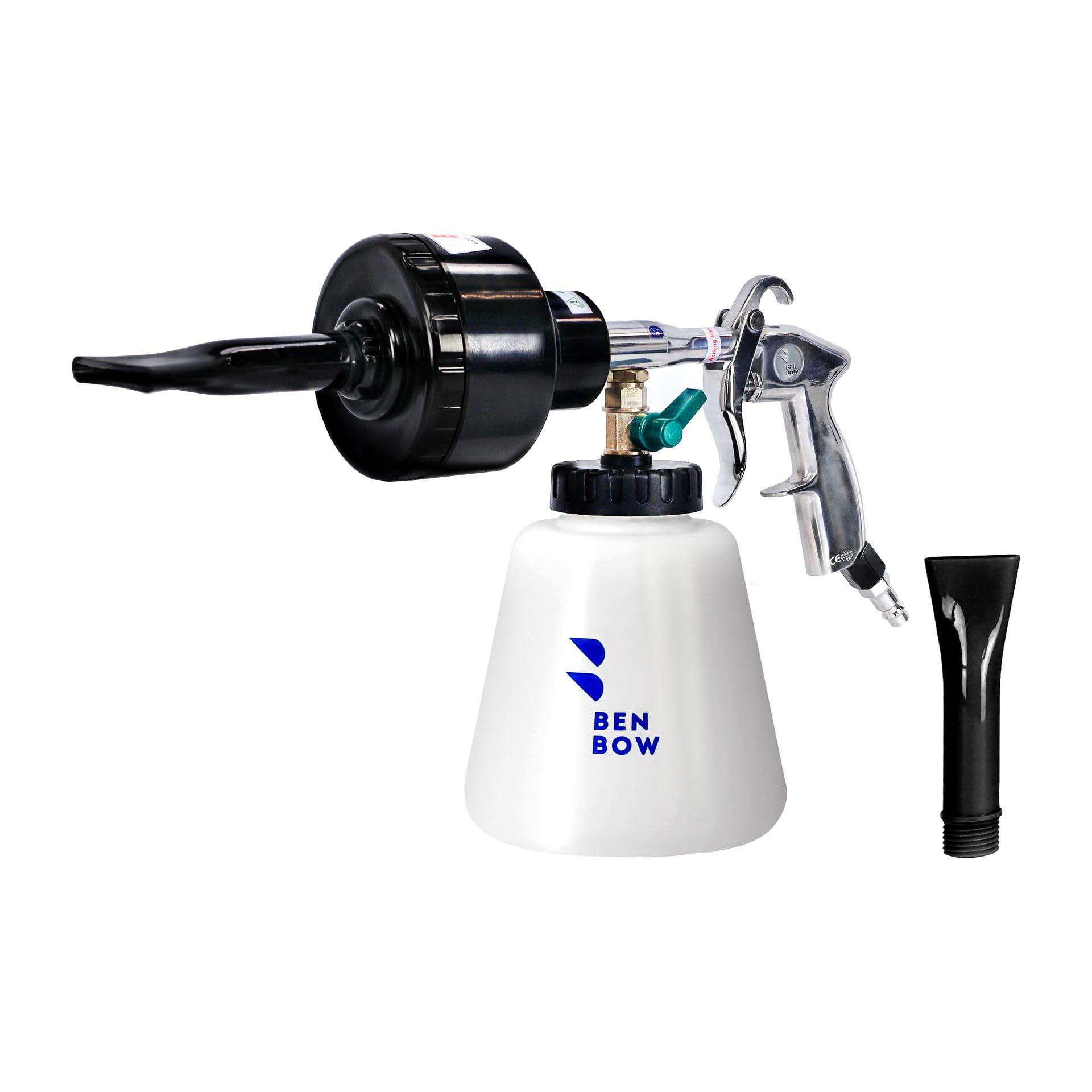BenBow Pistola a Schiuma ad Aria aompressa Black – per Una Pulizia preliminare Efficace di Auto, Barche e Moto – Pratico Cannone a Schiuma – Ideale per Detailer Auto