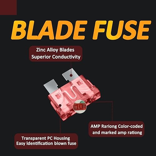 Miniatura 8 de 30 fusibles estándar de 35 A para coche, barco, camión, SUV, fusibles de repuesto automotriz