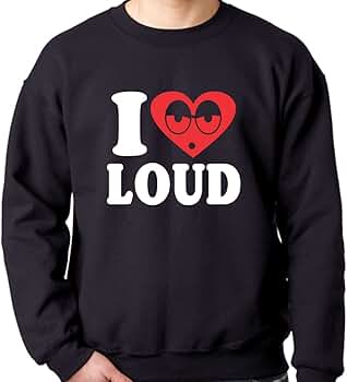 Amazon.com: CRAZYDAISYWORLD I Love Loud Unisex Crewneck