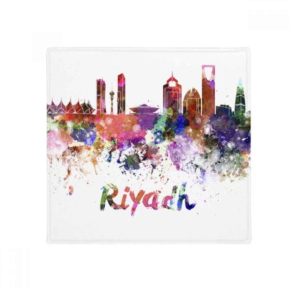 Tapis de sol Riyad Arabie Saoudite aquarelle 60x60 cm multicolore