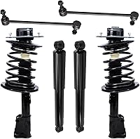 Vista 23 de Detroit Axle - Kit de suspensión de 6 piezas para Chevy GMC Silverado Sierra 1500 2007-2013 [sin suspensión electrónica] Puntales delanteros, barras