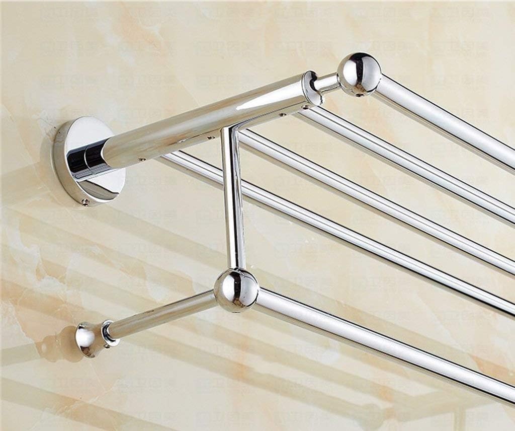 All Bronze Bathroom Shelf Wall Hanging Round Base Thicker Thicker Bar (Size : 65 * 21 * 14CM) (70 * 21 * 14CM)