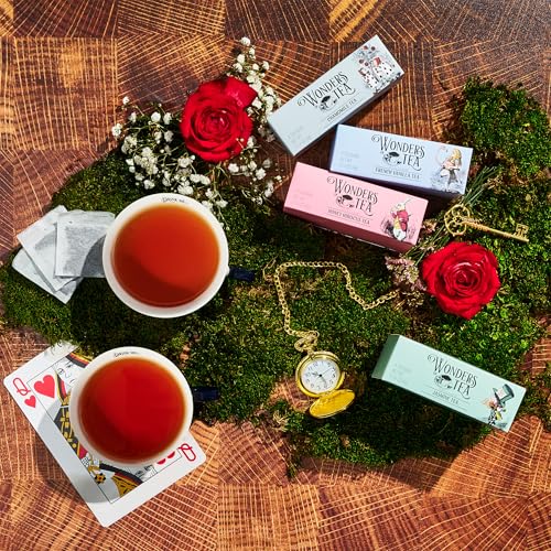 Image of Alice's Adventures in Wonderland Book Gift Set, Tea Cups & Tea | Tea Cups, Book Lover, Literary Gift, Afternoon Tea, Tea Party, Collector Gift, Herbal, Black & Green Tea