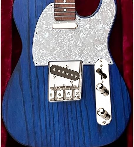Miniatura 7 de Placa de puente de sillín roscada precableada Alnico V para guitarras estilo Telecaster, interruptor de palanca de 3 vías, perillas de velocidad