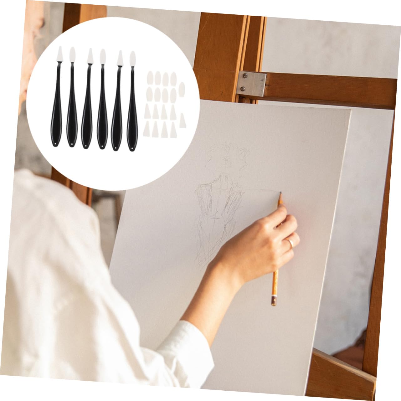 DIYEAH 3ensembles Kit De Couteaux à Effacer Éponge Pour Détails Et