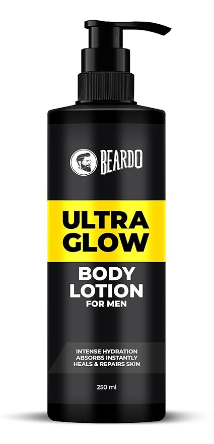 Beardo Ultraglow Body Lotion for Men | Hydrating & Light Weight Winter Moisturizer for Body | Moisturizer for Dry Skin | Like Body Butter | 250 ml at Rs. 199