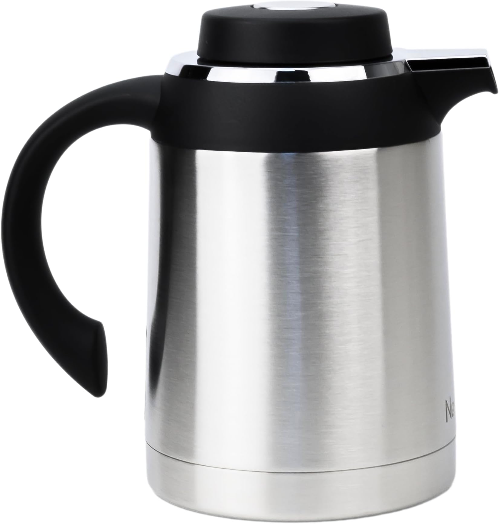 Stainless Steel Regal Flask, Silver/Black, Rf-124