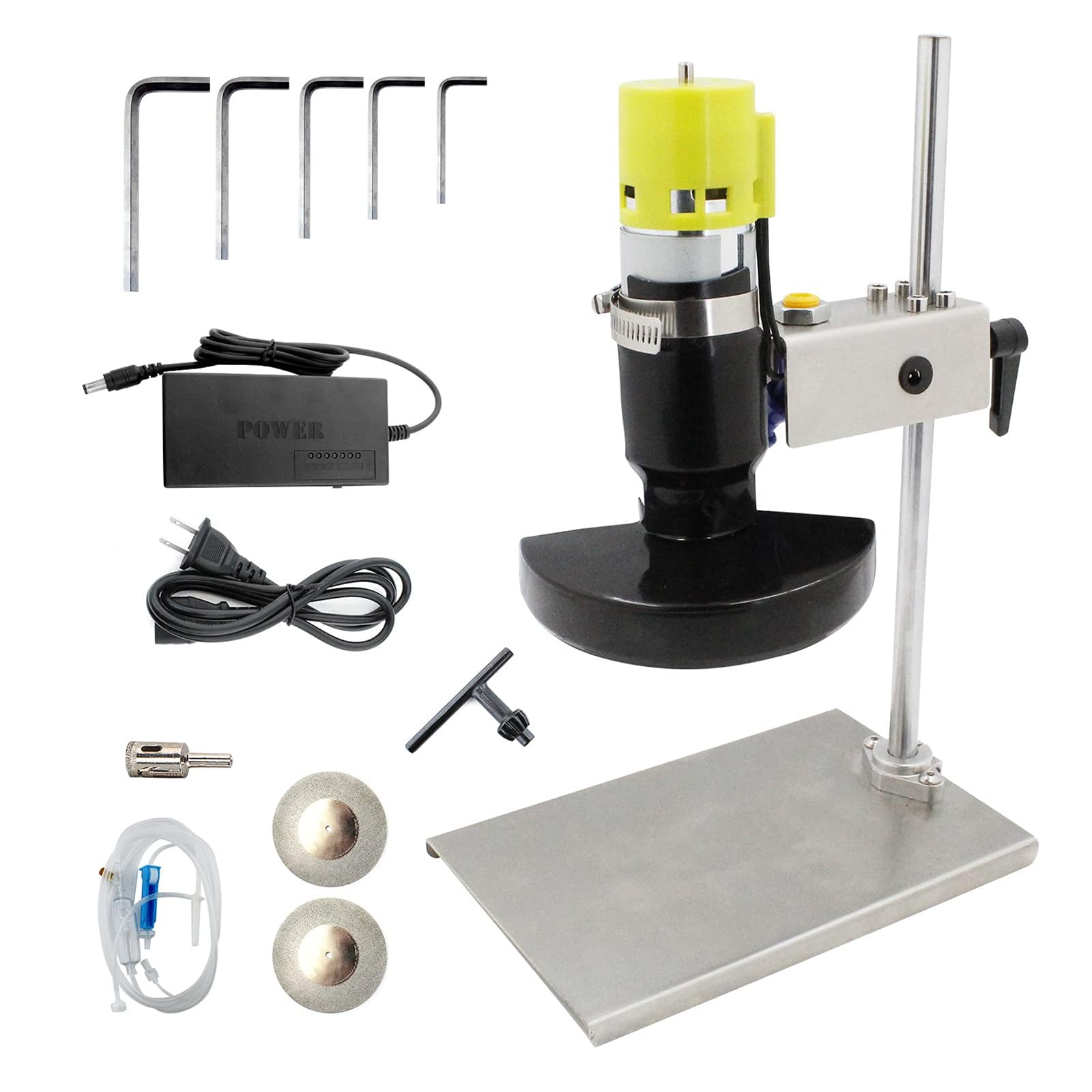 Kit de cortador eléctrico de botellas de vidrio con control de velocidad variable para proyectos de manualidades y decoración del hogar