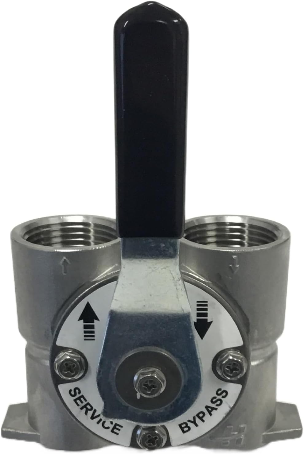 1" NPT Fleck Style 60041SS Stainless Steel Bypass Valve for Fleck Control Heads, 2510, 5600 9100, 9000