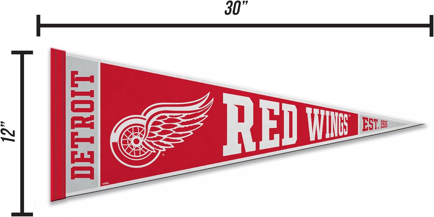 Rico Industries NHL Hockey Rally 12" x 30" Felt Wall Décor Pennant - Great for Home/Bed Room/Man Cave Décor - Image 5
