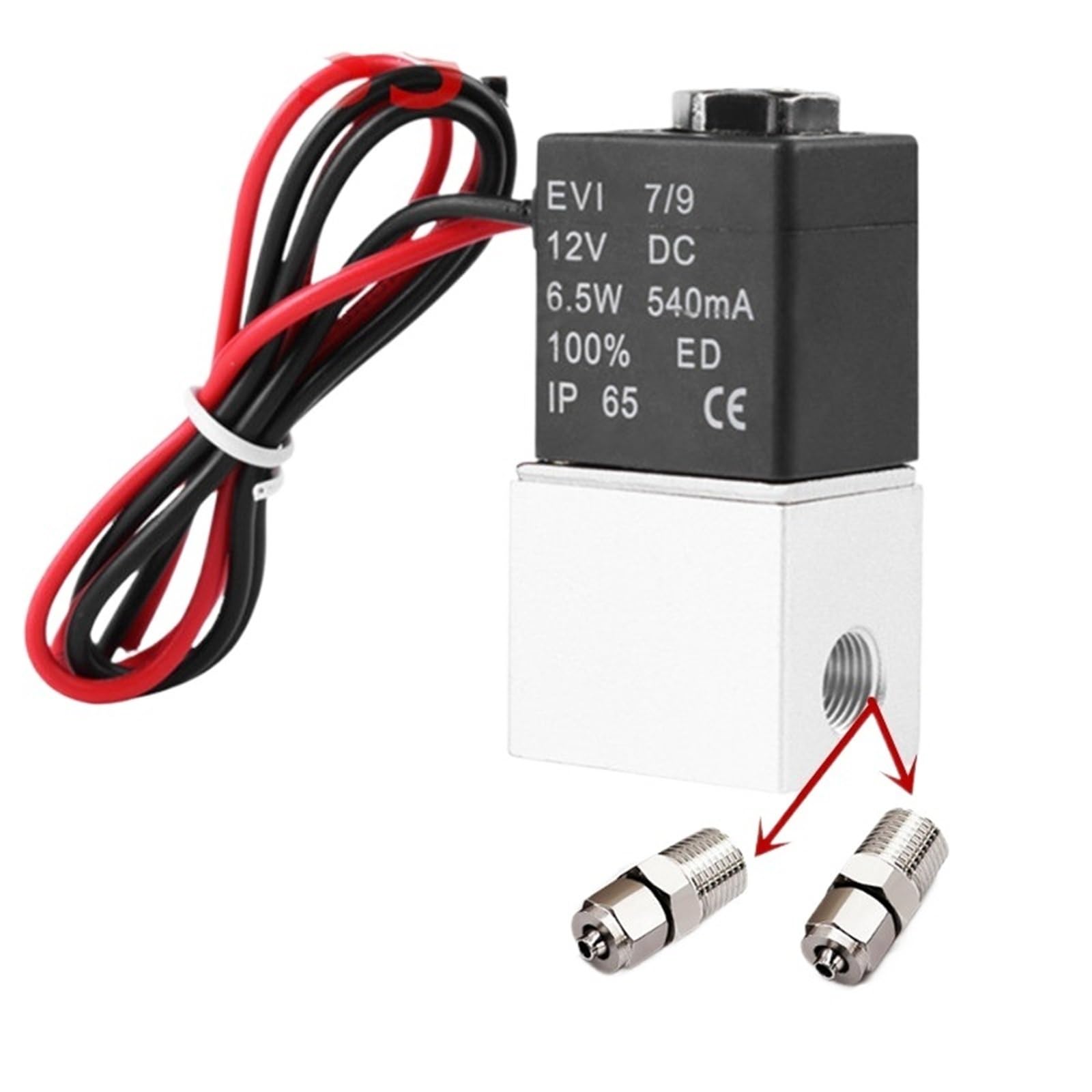 Électrovanne normalement fermée 1/4" pour l'arrosage automatique et la distribution d'eau