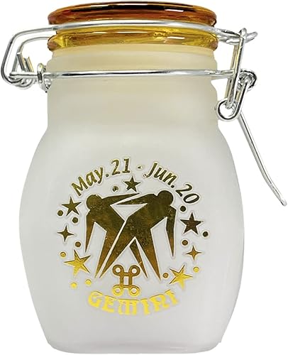 Miniatura 11 de Signo del zodiaco Escorpio Cuarto Oz (125ml) Frasco de almacenamiento de vidrio hermético y a prueba de olores, 3.25' (Signo de astrología Escorpio)