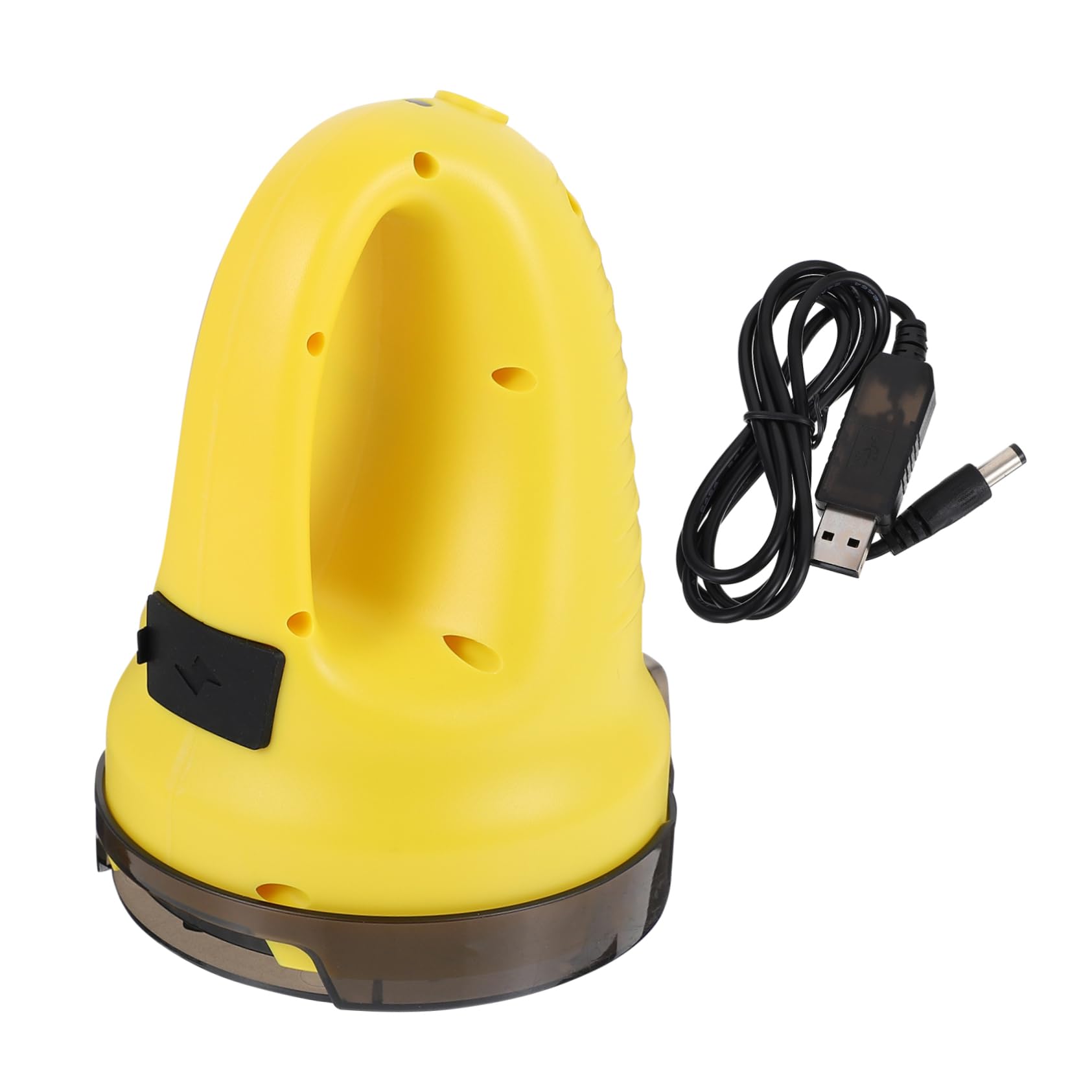 Grattoir à Neige Électrique Rechargeable USB pour Voiture Hiver, Abs Jaune