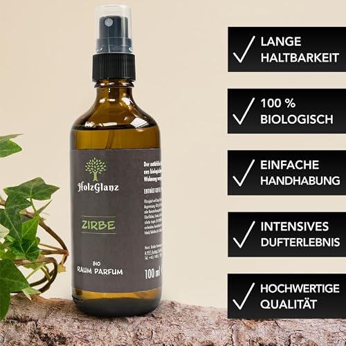 Zirbenspray Holzglanz 2er Pack Bio 100ml mit naturreinem Duft