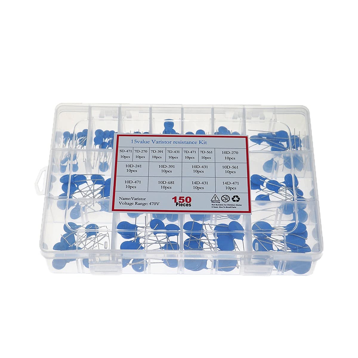 Résistance de varisteur kit 150pcs pour réparer circuit