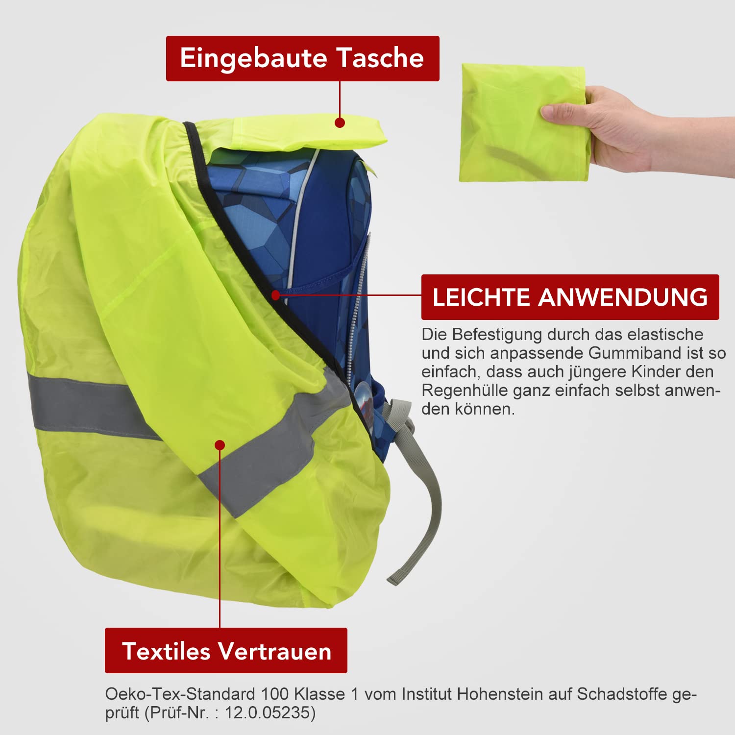 Housse De Protection Contre La Pluie Pour Cartable - Imperméable