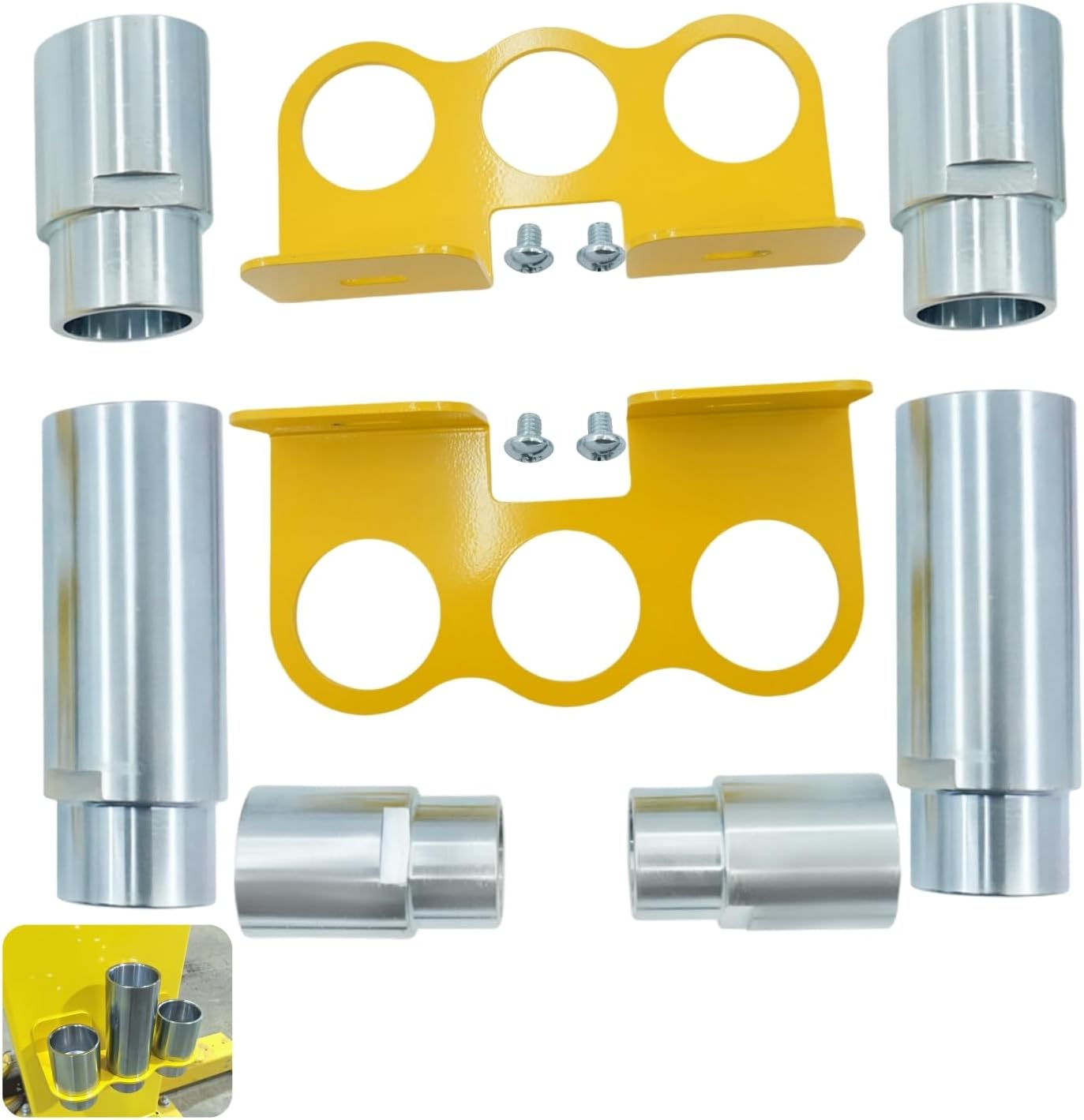 10315 Stack Truck Adapter Kit For Challenger Lifts CL10 E10 VS10 Four 3" & Two 6" Stack Adapters with Organizer for Challenger Two Post Automotive Lifts (2-3/8" 60mm pin dia.)