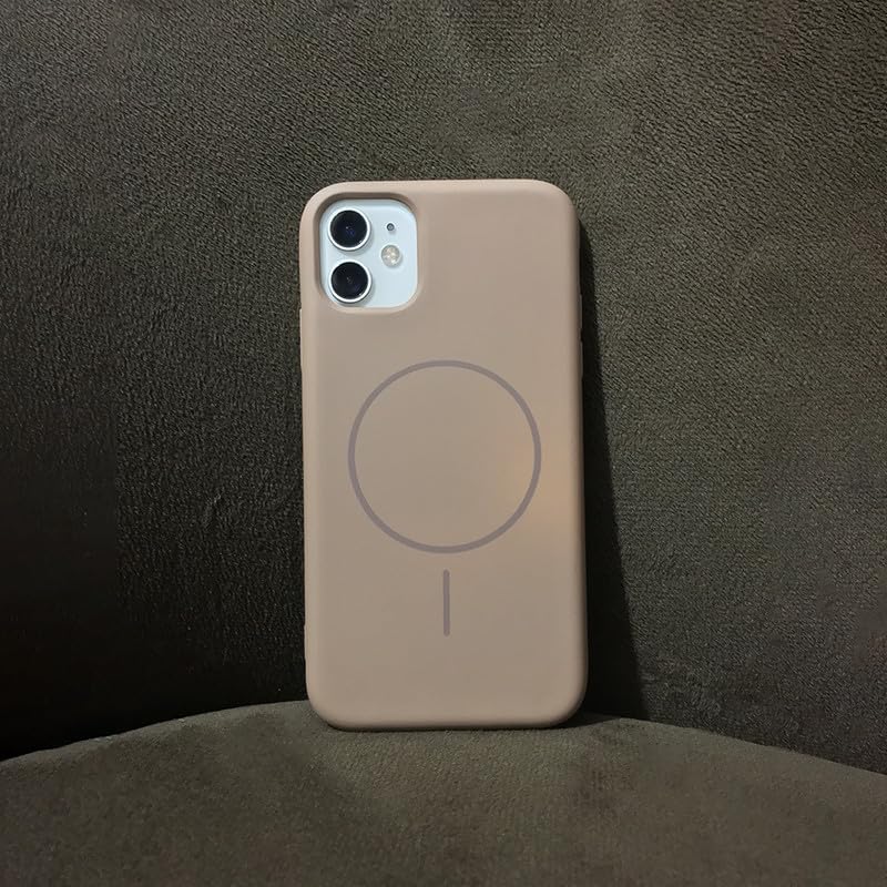 Image of ZR011 for iPhone 11 Back Case Cover | Matte Slim Fit | Camera Protection | Shockproof Silicone Case - Brown