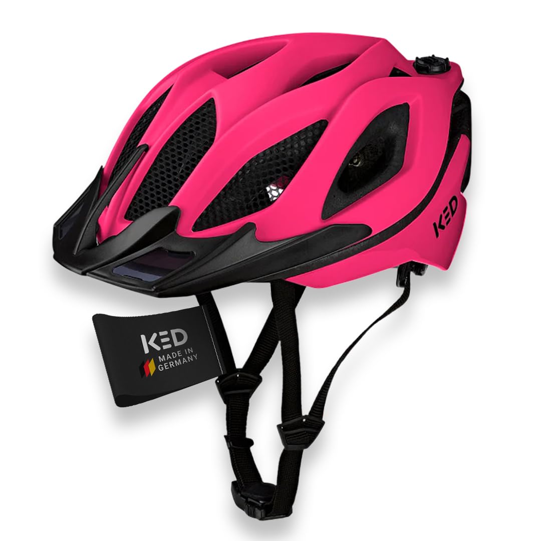 KED Spiri II Trend uniwersalny kask rowerowy ze światłem LED i reflektorem, zoptymalizowana wentylacja, siatka chroniąca przed owadami i systemem K-FIT